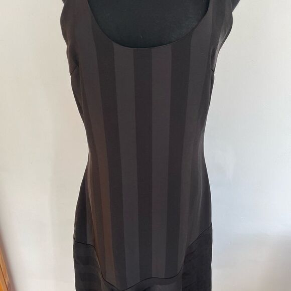 New with tags Cooper St spaghetti strap tonal striped dress, flounce hem, size 4 - Picture 10 of 11